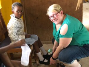 Photo 11 01 2018 07 50 49 Giving SoleLutions - An award winning Bristol retailer has returned from Africa after helping to fit shoes for 300 under privileged children in Kenya in just two days.